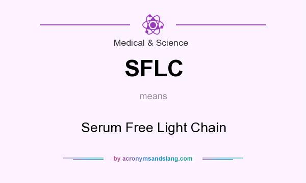 What does SFLC mean? It stands for Serum Free Light Chain
