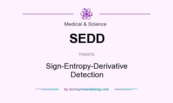 What does SEDD mean? It stands for Sign-Entropy-Derivative Detection