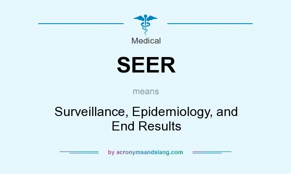 What does SEER mean? It stands for Surveillance, Epidemiology, and End Results