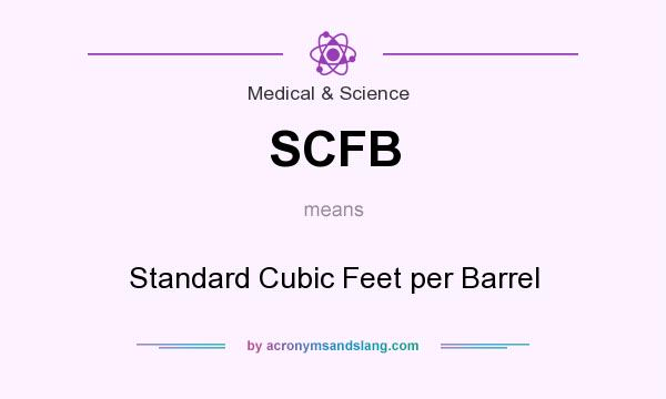 What does SCFB mean? It stands for Standard Cubic Feet per Barrel