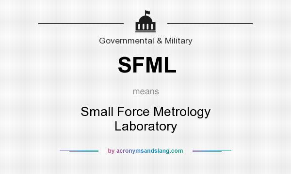 What does SFML mean? It stands for Small Force Metrology Laboratory