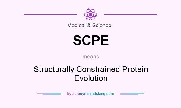 What does SCPE mean? It stands for Structurally Constrained Protein Evolution
