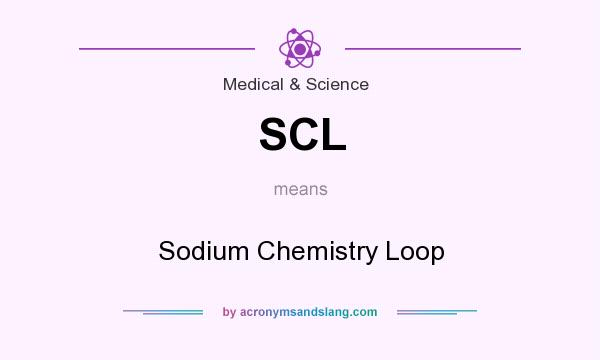 What does SCL mean? It stands for Sodium Chemistry Loop