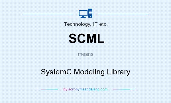 What does SCML mean? It stands for SystemC Modeling Library