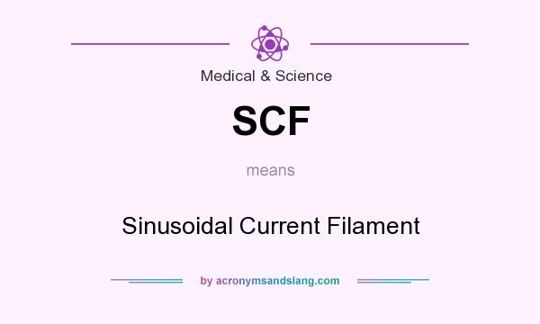 What does SCF mean? It stands for Sinusoidal Current Filament