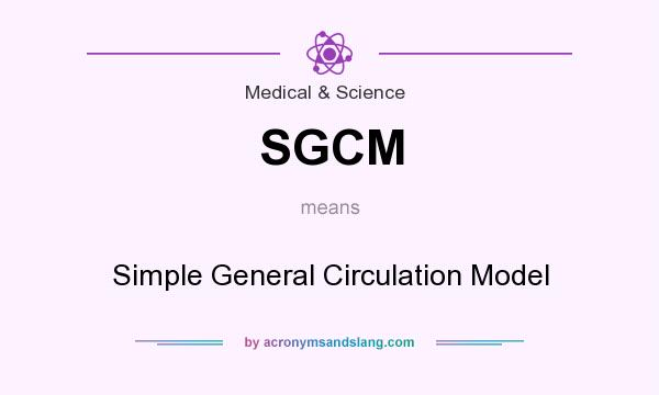 What does SGCM mean? It stands for Simple General Circulation Model
