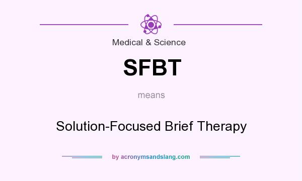 What does SFBT mean? It stands for Solution-Focused Brief Therapy