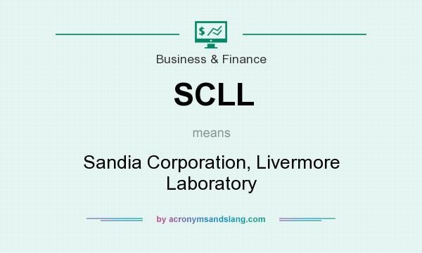 What does SCLL mean? It stands for Sandia Corporation, Livermore Laboratory