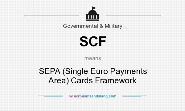 What does SCF mean? It stands for SEPA (Single Euro Payments Area) Cards Framework