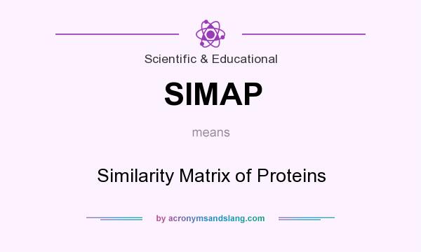 What does SIMAP mean? It stands for Similarity Matrix of Proteins