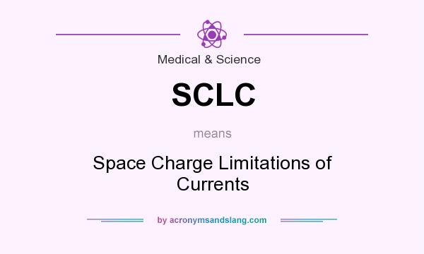 What does SCLC mean? It stands for Space Charge Limitations of Currents