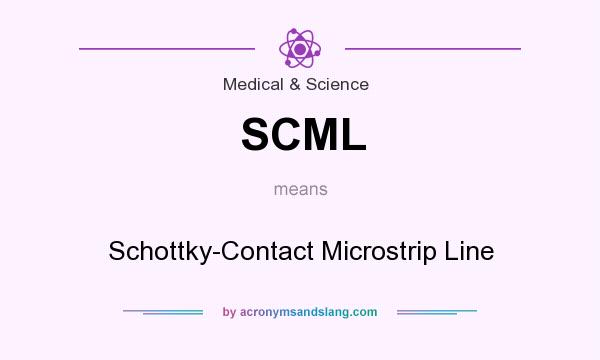 What does SCML mean? It stands for Schottky-Contact Microstrip Line