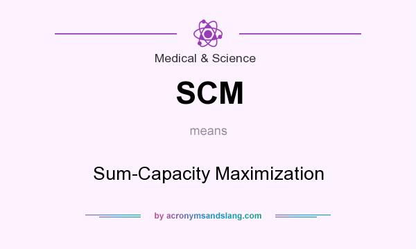 What does SCM mean? It stands for Sum-Capacity Maximization