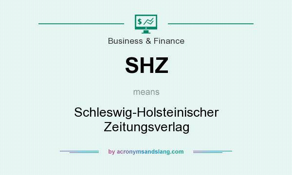 What does SHZ mean? It stands for Schleswig-Holsteinischer Zeitungsverlag