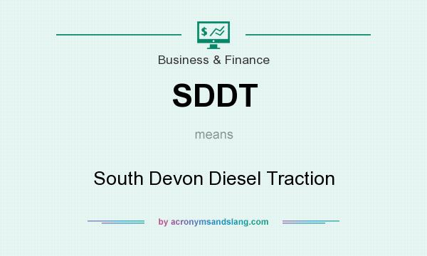 What does SDDT mean? It stands for South Devon Diesel Traction