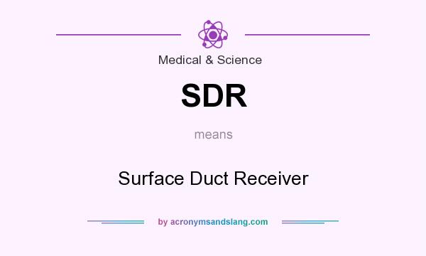 What does SDR mean? It stands for Surface Duct Receiver