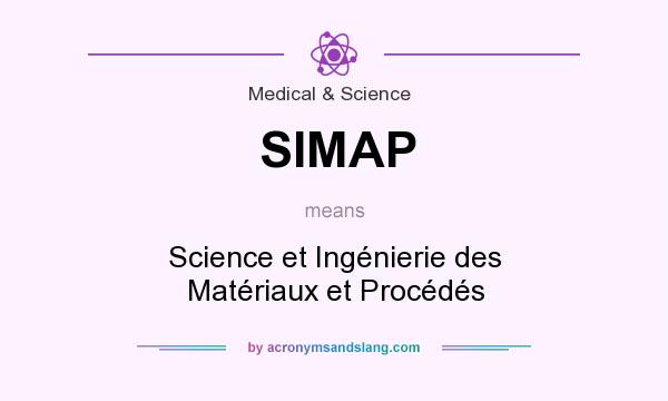 What does SIMAP mean? It stands for Science et Ingénierie des Matériaux et Procédés
