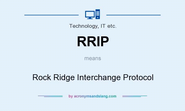 What does RRIP mean? It stands for Rock Ridge Interchange Protocol