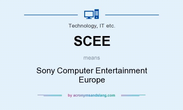 What does SCEE mean? It stands for Sony Computer Entertainment Europe