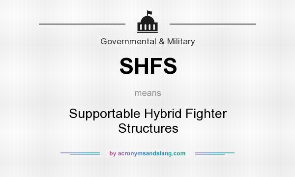 What does SHFS mean? It stands for Supportable Hybrid Fighter Structures
