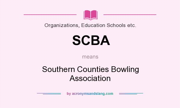 What does SCBA mean? It stands for Southern Counties Bowling Association