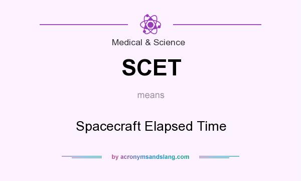 What does SCET mean? It stands for Spacecraft Elapsed Time