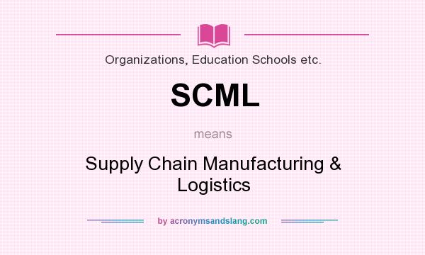 What does SCML mean? It stands for Supply Chain Manufacturing & Logistics