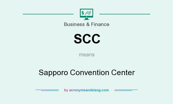 What does SCC mean? It stands for Sapporo Convention Center