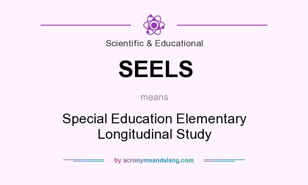 What does SEELS mean? It stands for Special Education Elementary Longitudinal Study