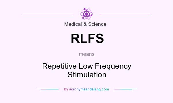What does RLFS mean? It stands for Repetitive Low Frequency Stimulation