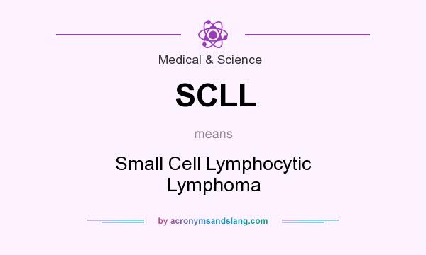 What does SCLL mean? It stands for Small Cell Lymphocytic Lymphoma