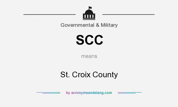What does SCC mean? It stands for St. Croix County