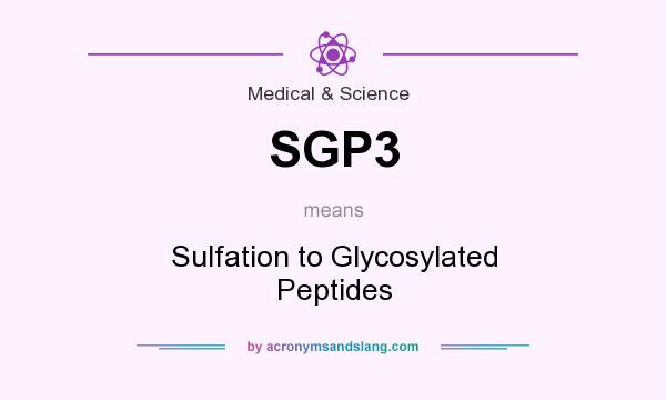 What does SGP3 mean? It stands for Sulfation to Glycosylated Peptides