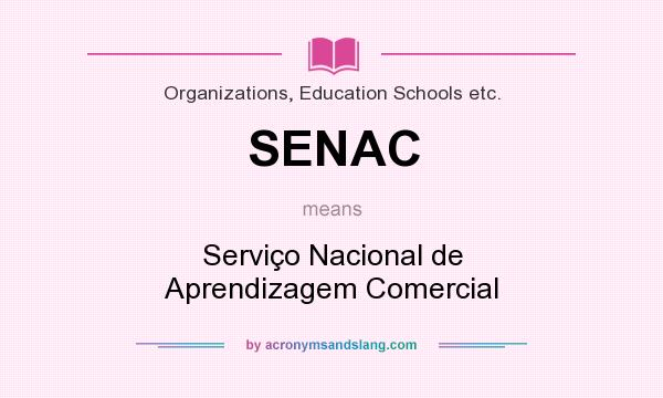 What does SENAC mean? It stands for Serviço Nacional de Aprendizagem Comercial