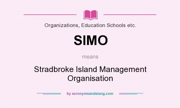 What does SIMO mean? It stands for Stradbroke Island Management Organisation