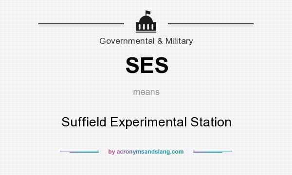 What does SES mean? It stands for Suffield Experimental Station