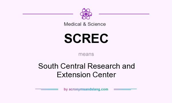 What does SCREC mean? It stands for South Central Research and Extension Center