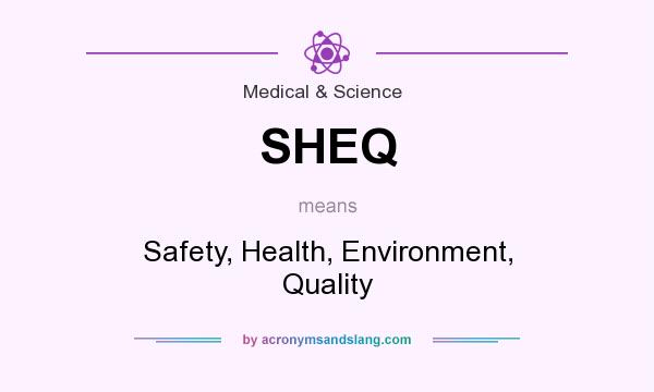 What does SHEQ mean? It stands for Safety, Health, Environment, Quality