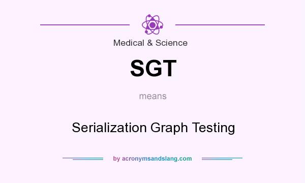 What does SGT mean? It stands for Serialization Graph Testing