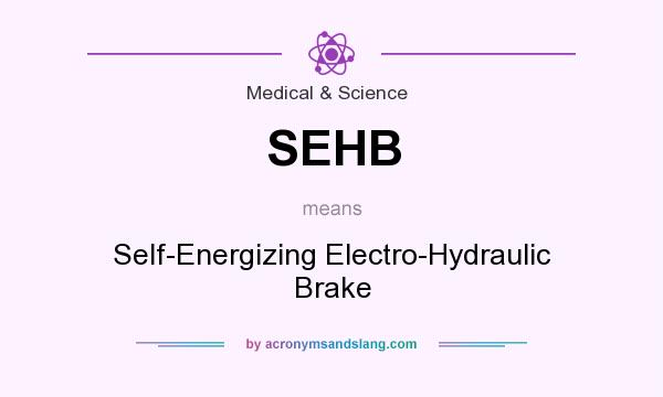 What does SEHB mean? It stands for Self-Energizing Electro-Hydraulic Brake