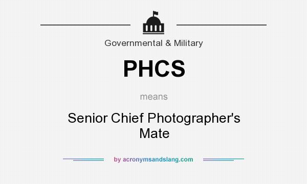 What does PHCS mean? It stands for Senior Chief Photographer`s Mate