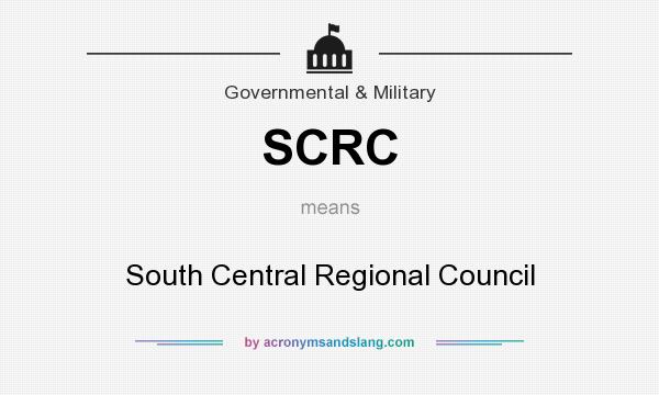 What does SCRC mean? It stands for South Central Regional Council