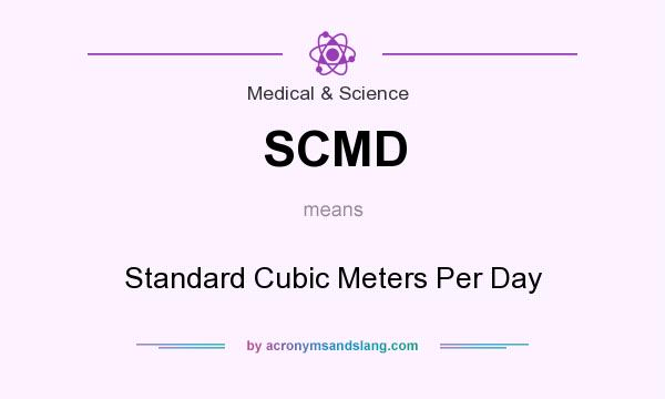 What does SCMD mean? It stands for Standard Cubic Meters Per Day