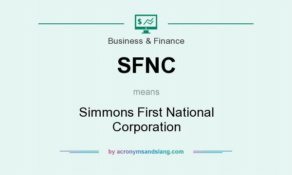 What does SFNC mean? It stands for Simmons First National Corporation