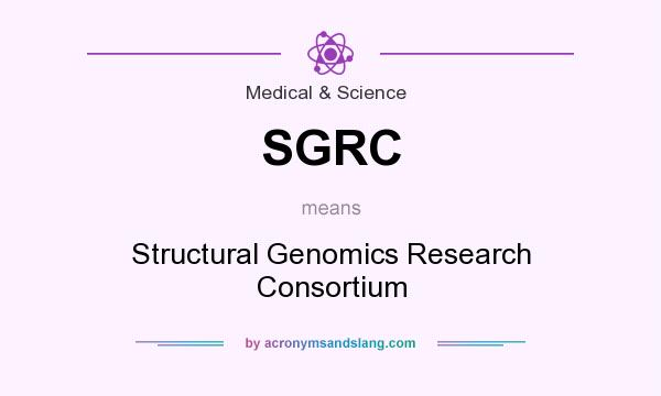 What does SGRC mean? It stands for Structural Genomics Research Consortium