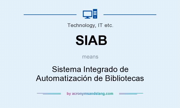 What does SIAB mean? It stands for Sistema Integrado de Automatización de Bibliotecas