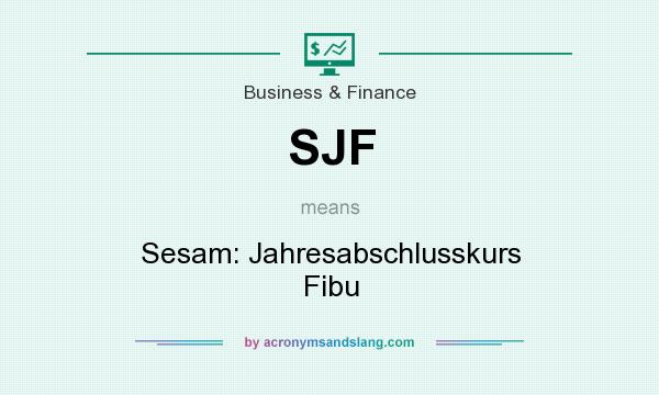 What does SJF mean? It stands for Sesam: Jahresabschlusskurs Fibu