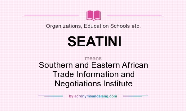 What does SEATINI mean? It stands for Southern and Eastern African Trade Information and Negotiations Institute