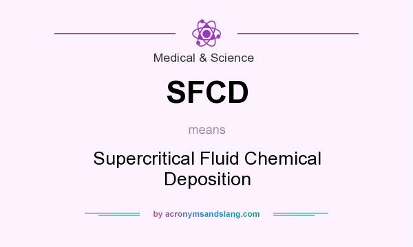 What does SFCD mean? It stands for Supercritical Fluid Chemical Deposition