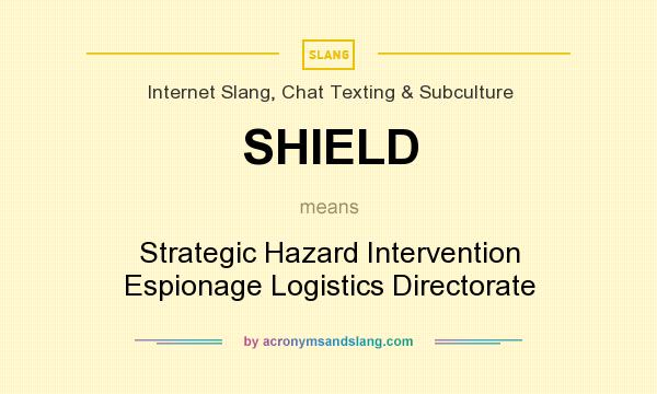 What does SHIELD mean? It stands for Strategic Hazard Intervention Espionage Logistics Directorate